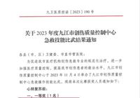 【优秀】武宁县人民医院急诊科医生在全市创伤质量控制中心急救技能竞赛中荣获第一
